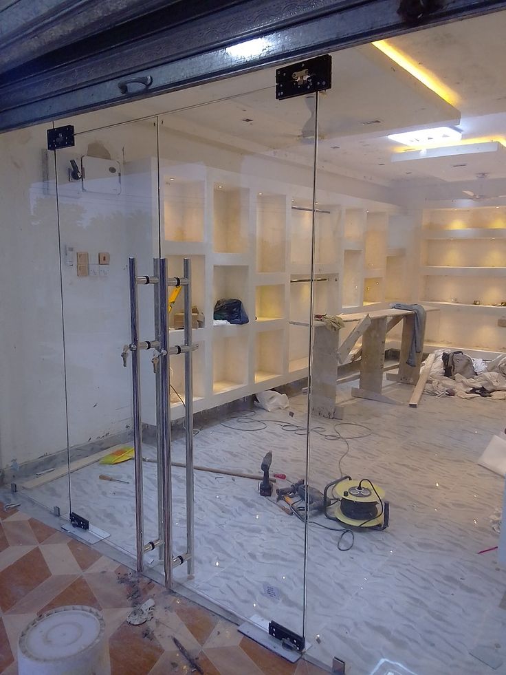 Glass Doors & Steel Fittings